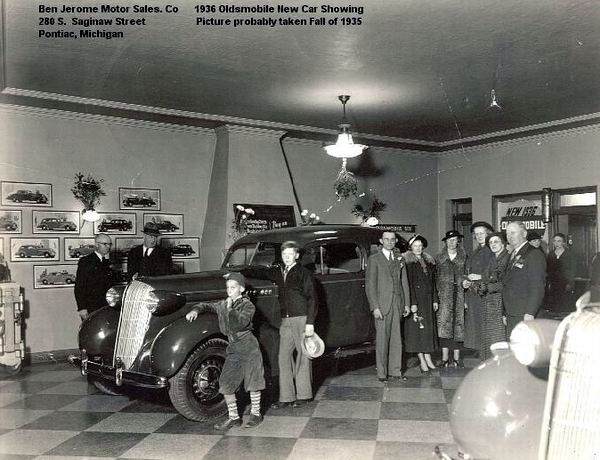 JEROME MOTOR SALES SHOWROOM 1936 FROM JERRY JEROME