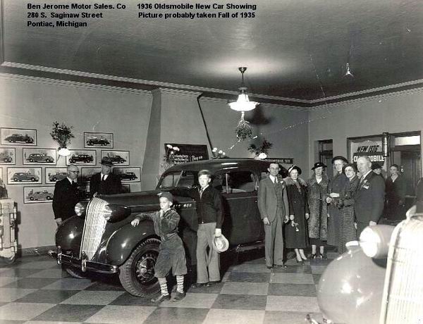 Jerome Motor Sales Showroom 1936 From Jerry Jerome